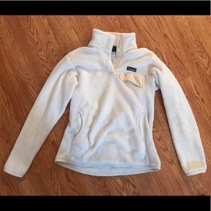 Women’s White Patagonia Snap T Pullover